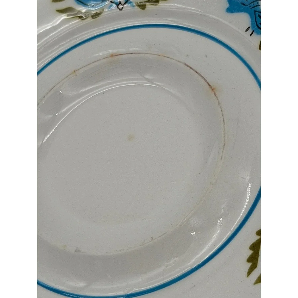 Mikasa Mediterrania Blue Bird Saucers Set of 3 Japan 4026-BL MCM Stoneware
